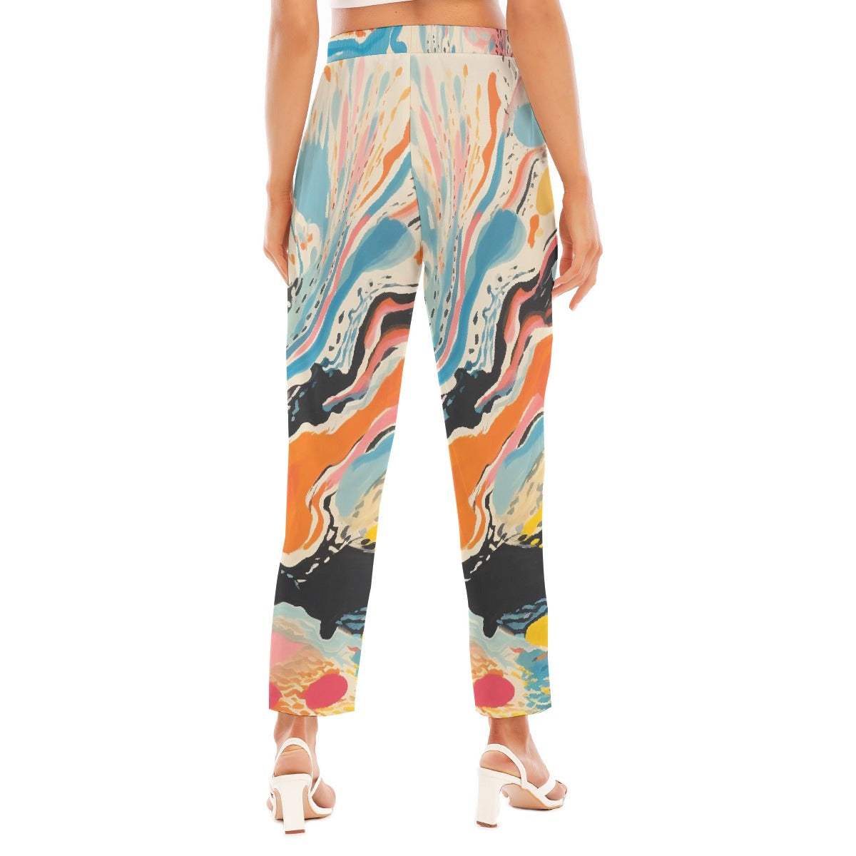 All-Over Print Women's Loose Straight-leg Pants
