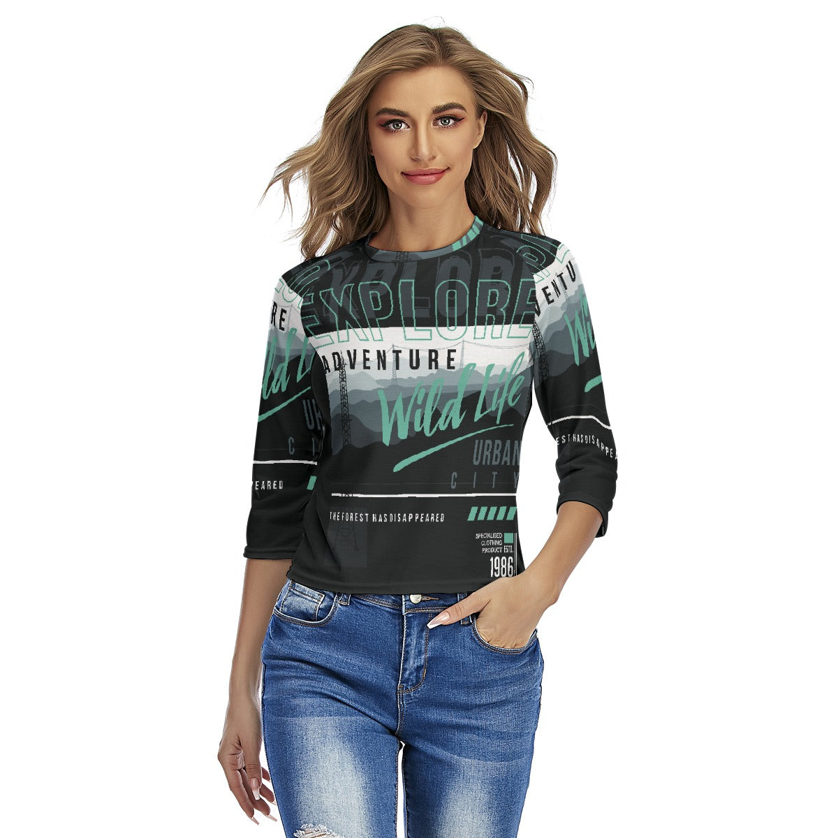 All-Over Print Women's Raglan Sleeves T-shirts