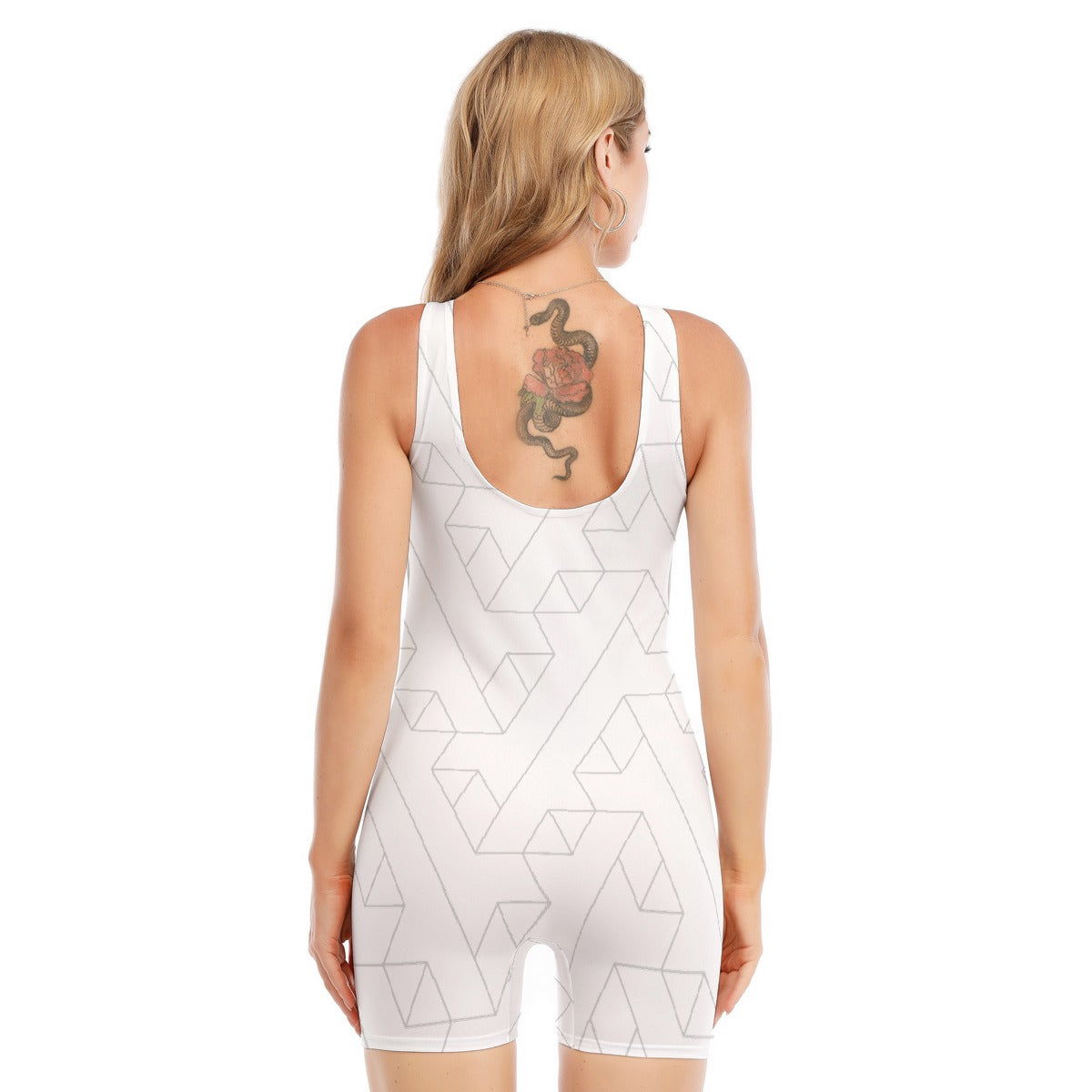 All-Over Print Women's Sleeveless One-piece Swimsuit