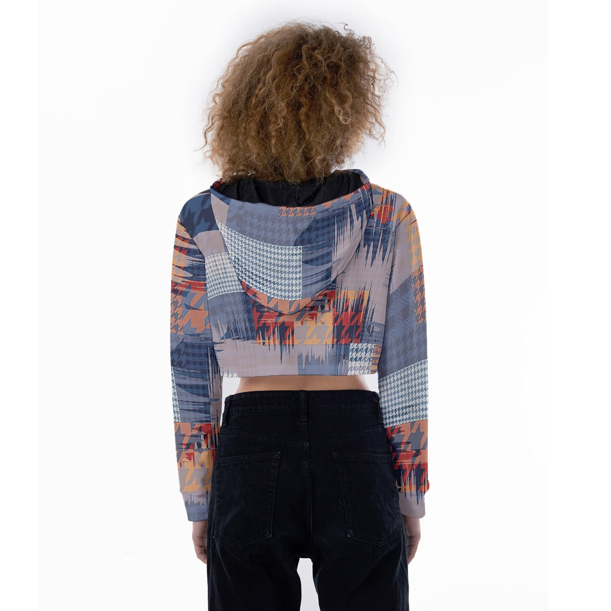 All-Over Print Women's Crop Top Hoodie