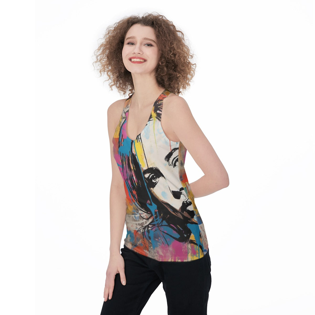 All-Over Print Women's Racerback Tank Top