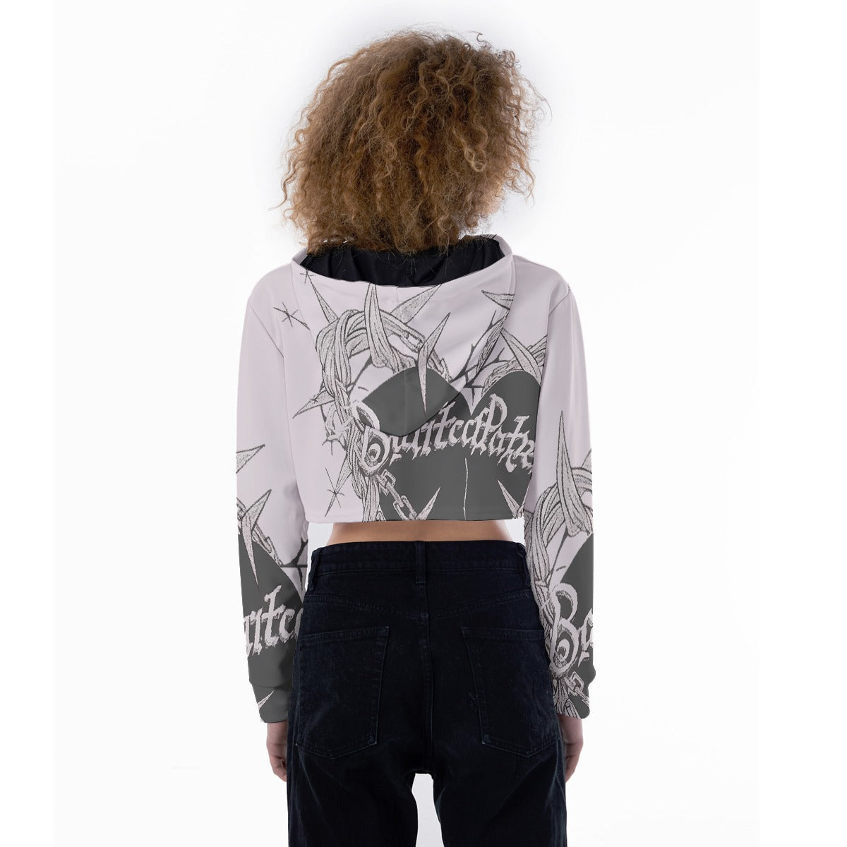 All-Over Print Women's Crop Top Hoodie