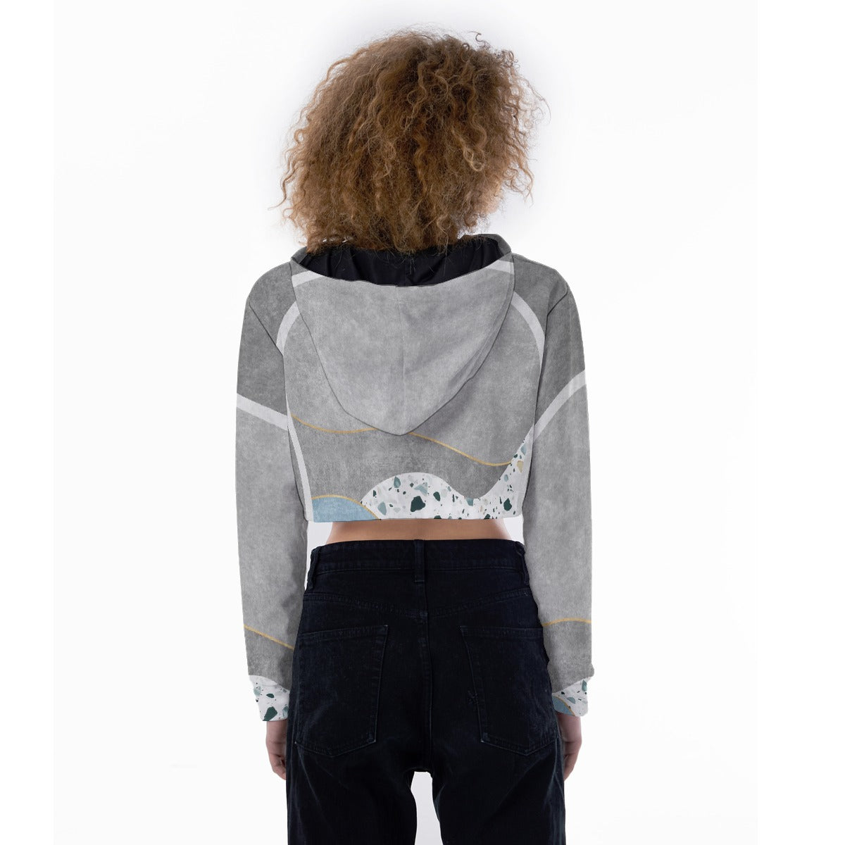 All-Over Print Women's Crop Top Hoodie
