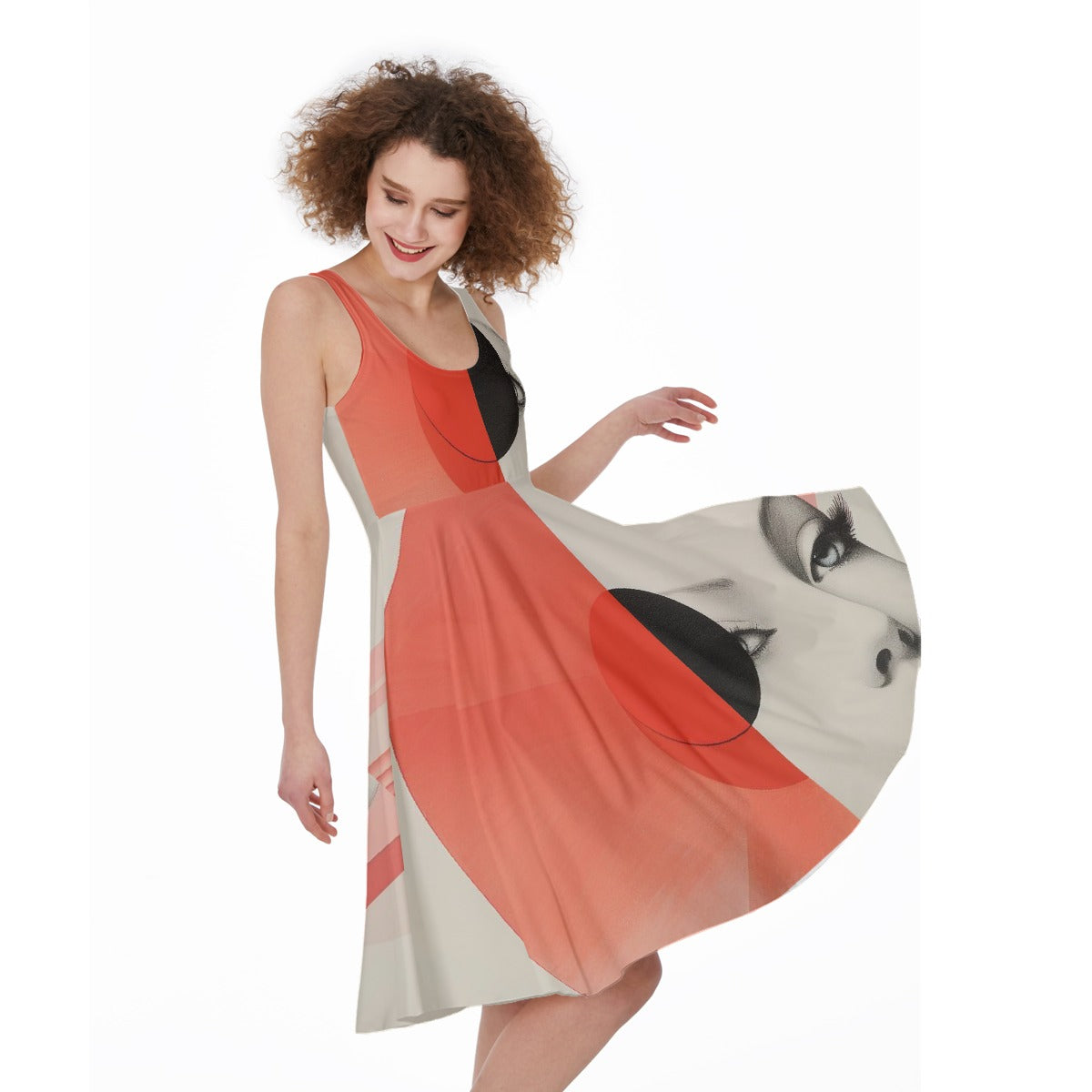All-Over Print Women's Sleeveless Dress