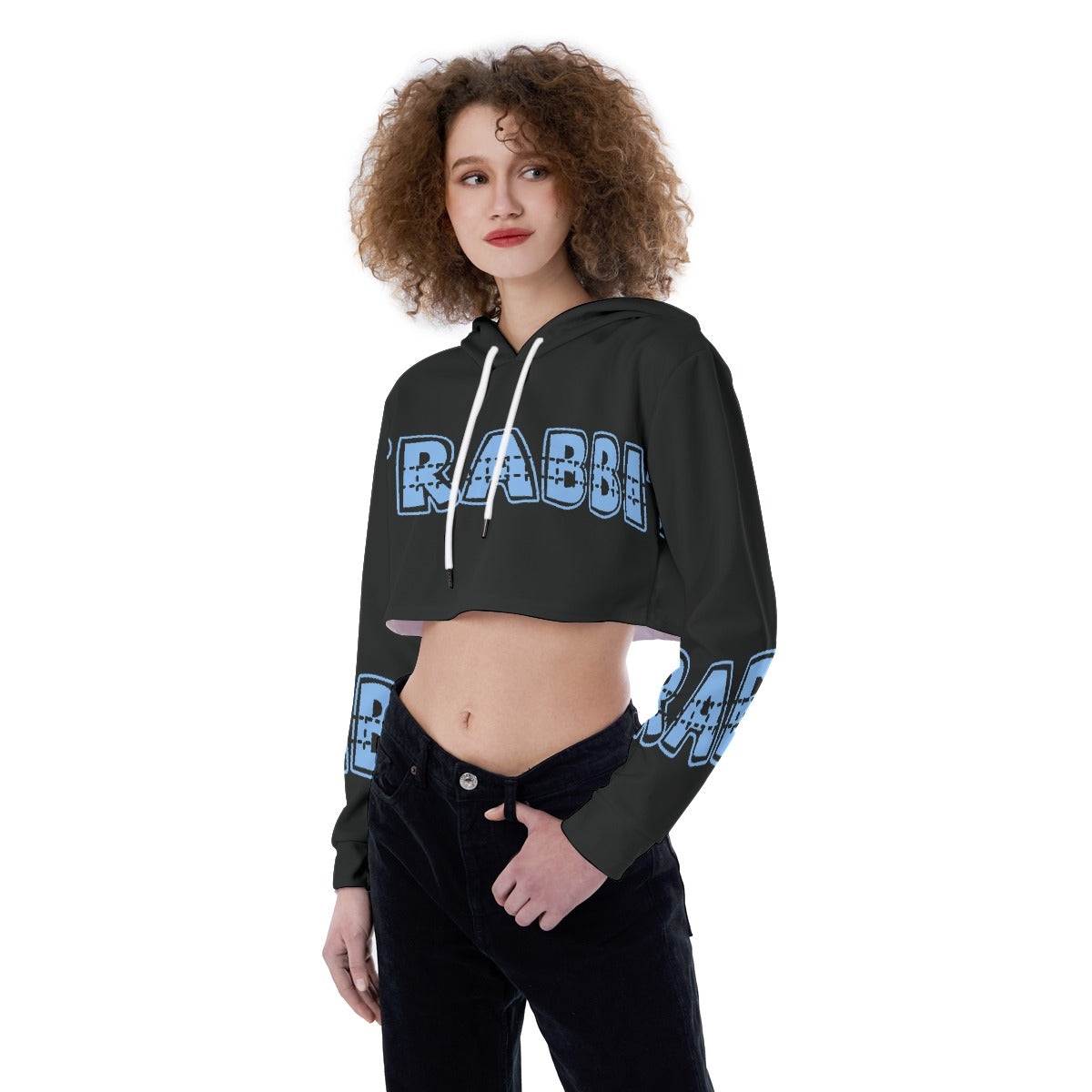 All-Over Print Women's Crop Top Hoodie