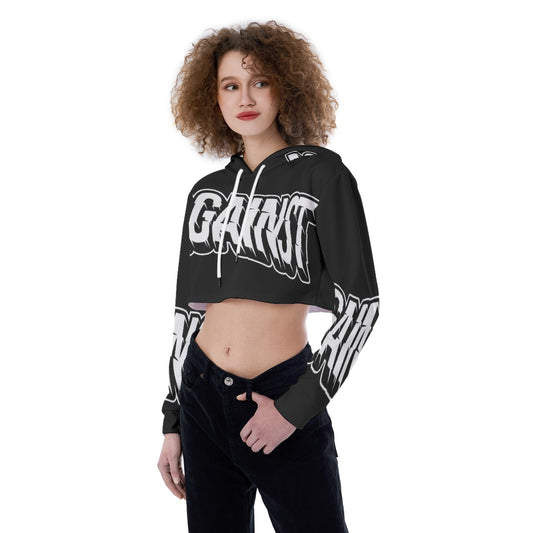 All-Over Print Women's Crop Top Hoodie
