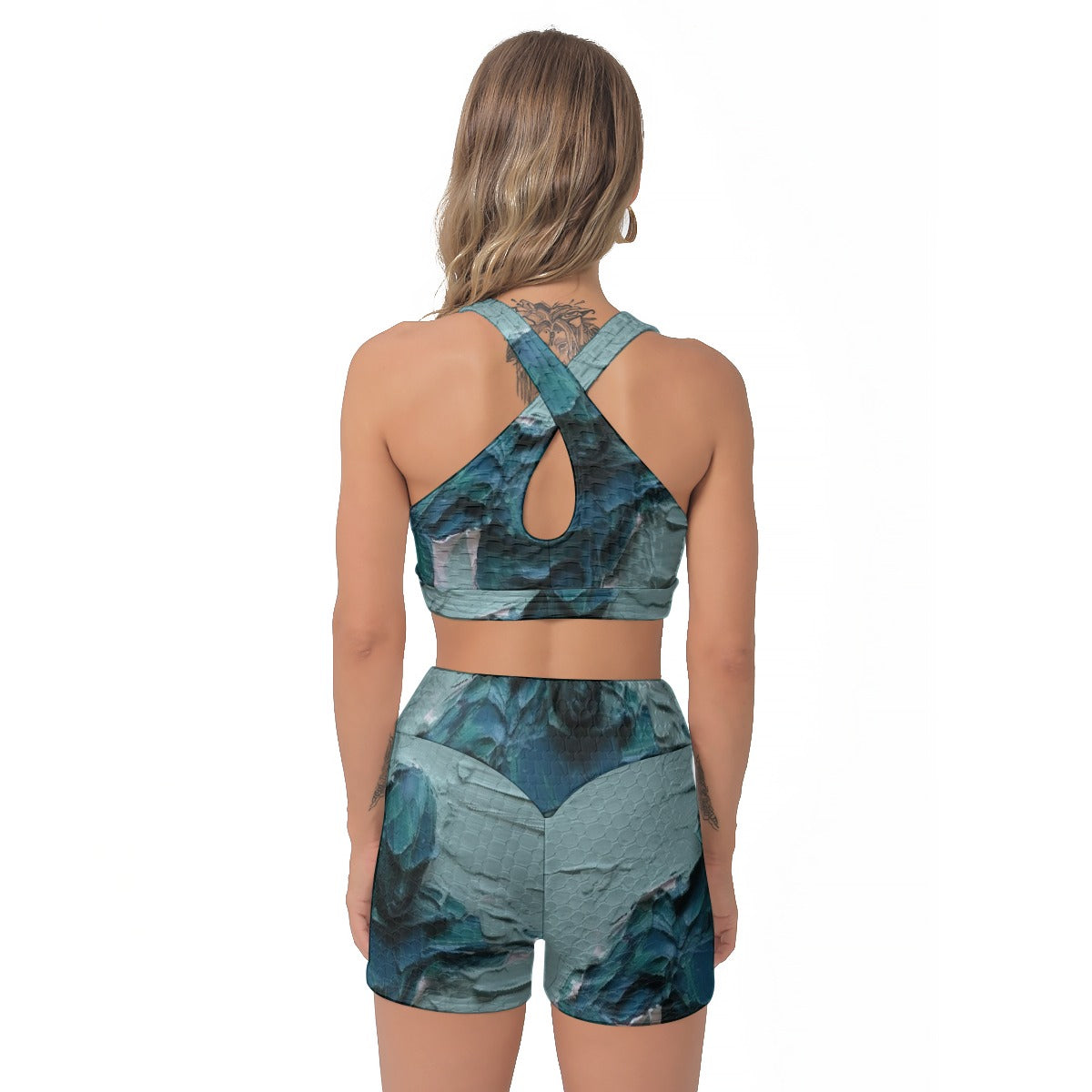 All-Over Print Women's Sports Bra Suit