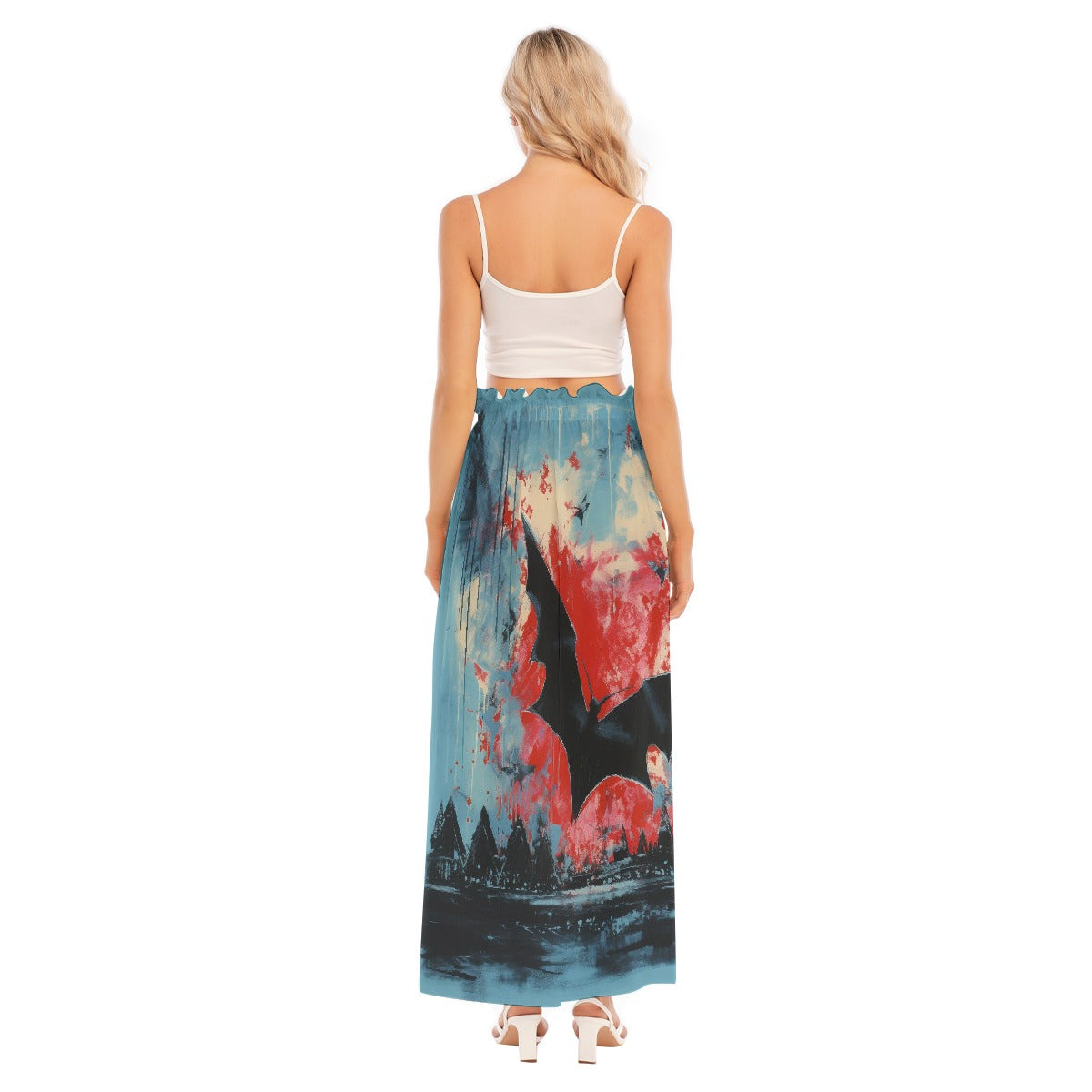 All-Over Print Women's Side Split Skirt
