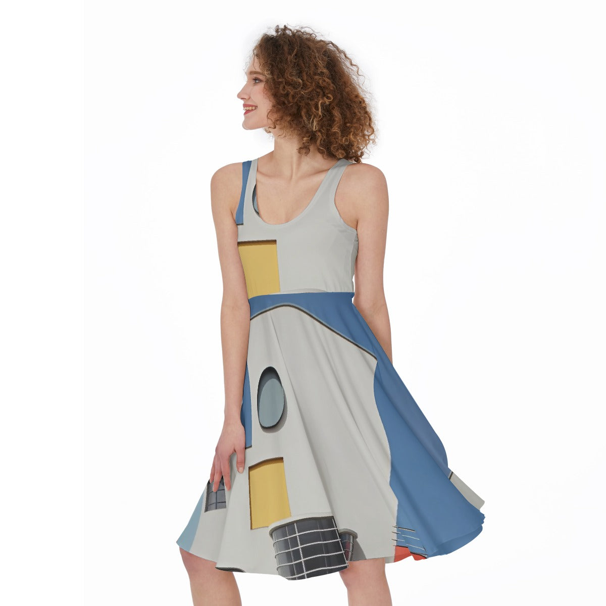 All-Over Print Women's Sleeveless Dress