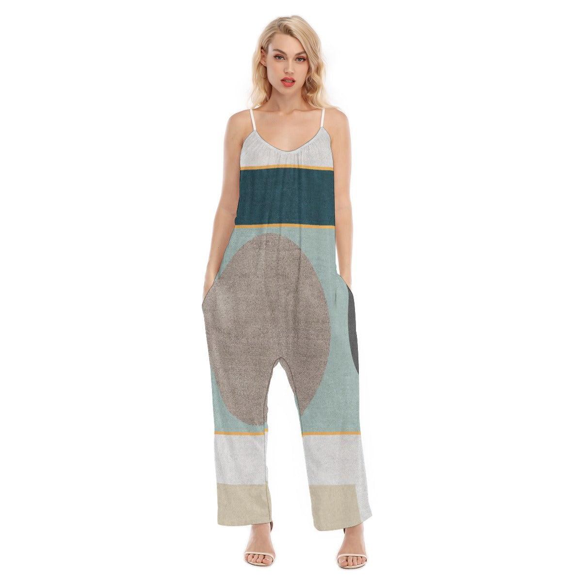 All-Over Print Women's Loose Cami Jumpsuit