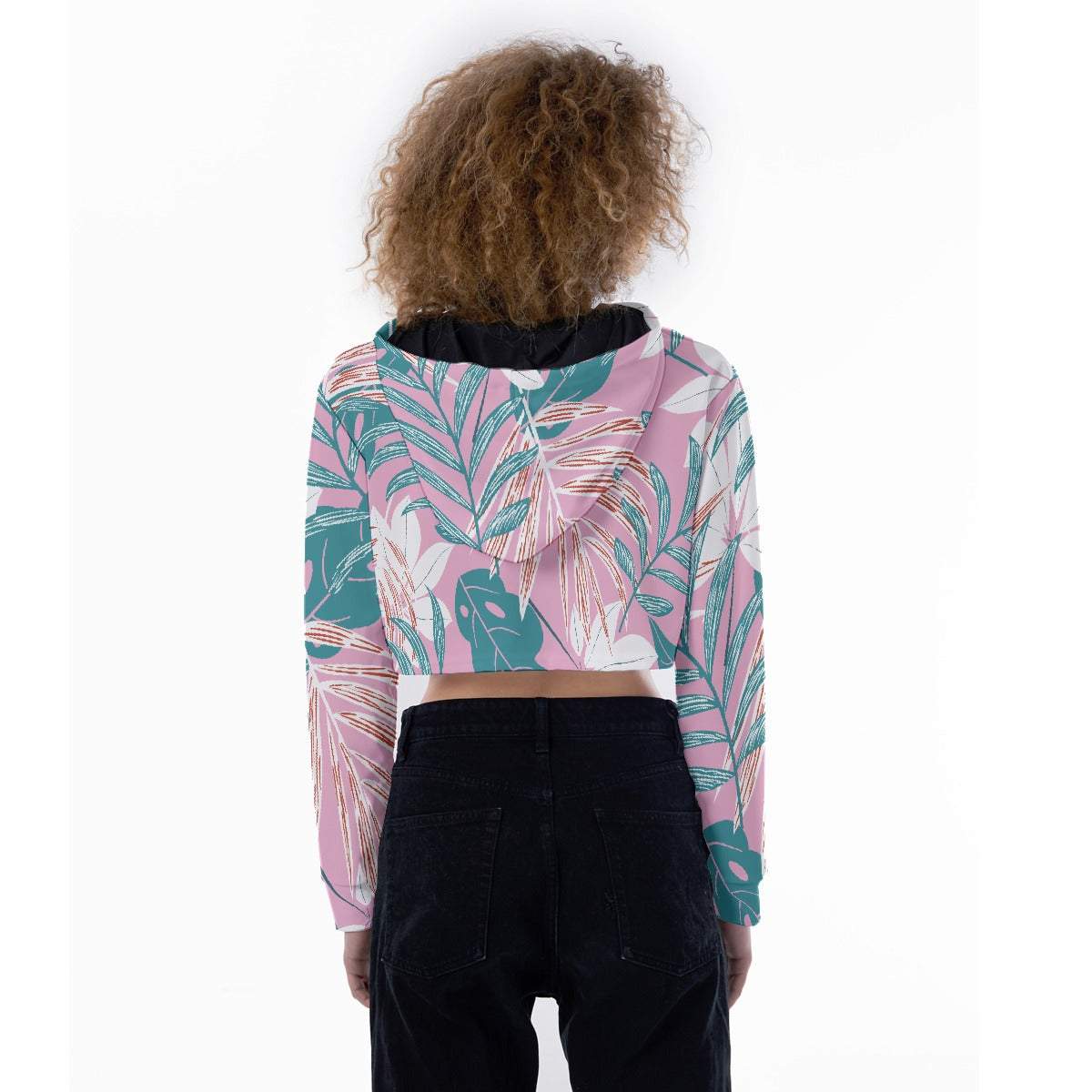 All-Over Print Women's Crop Top Hoodie