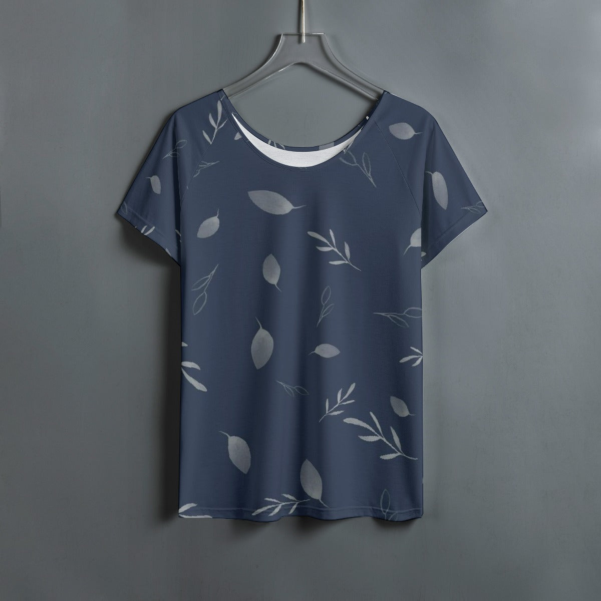 All-Over Print Women's Round Neck T-shirt With Raglan Sleeve