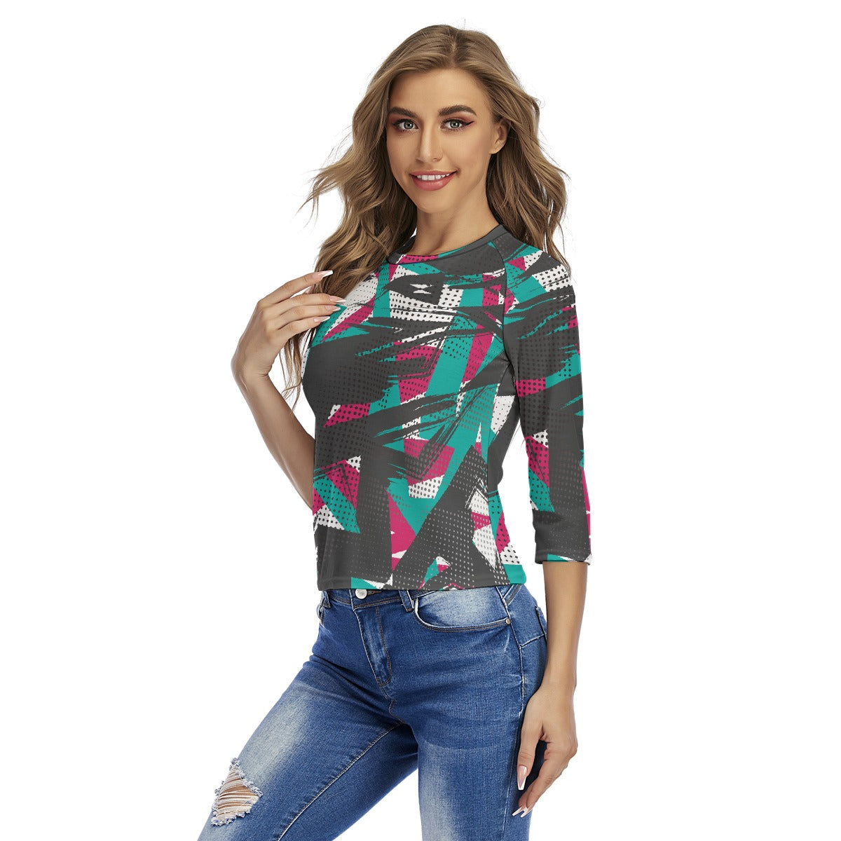 All-Over Print Women's Raglan Sleeves T-shirts