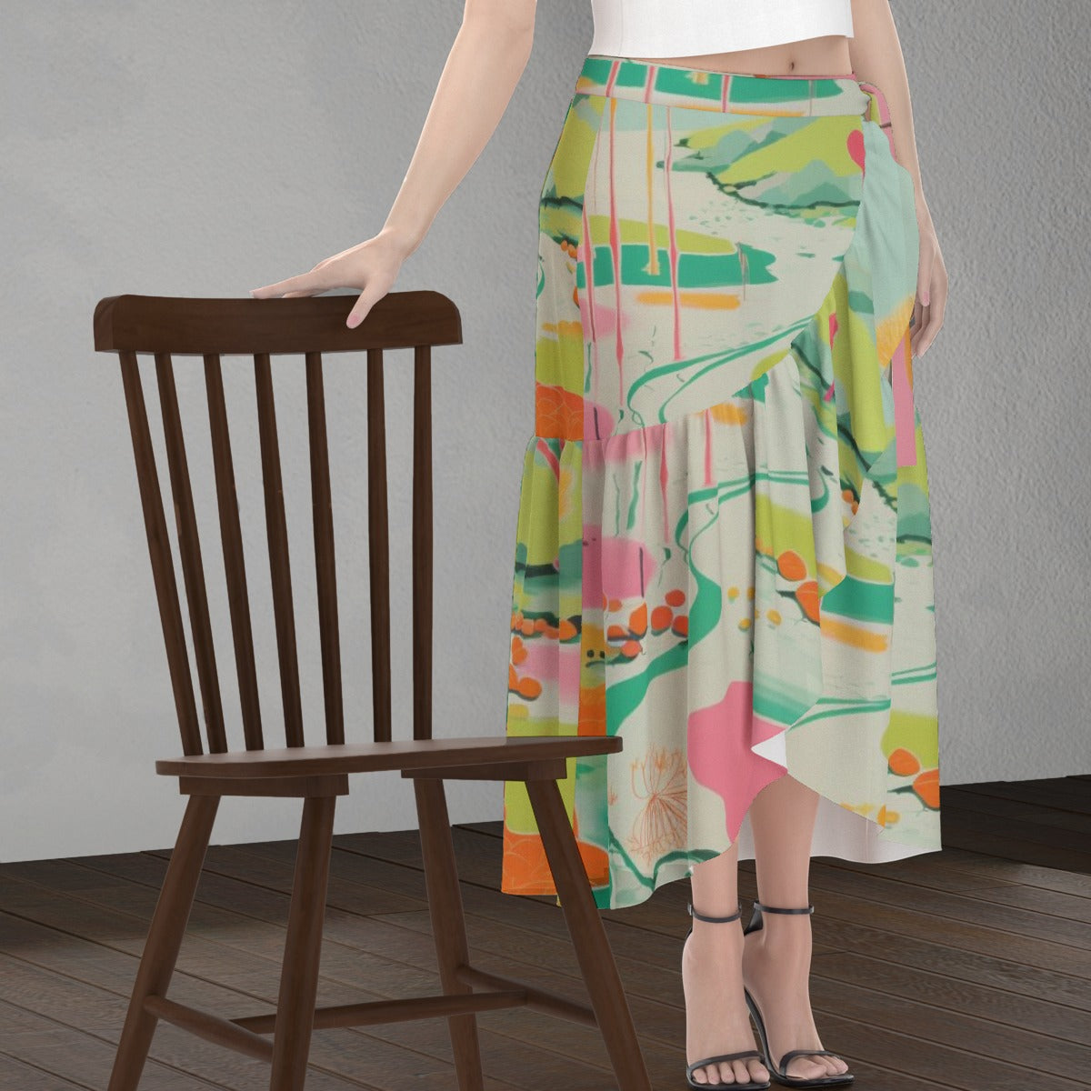 All-Over Print Women's Wrap Skirt