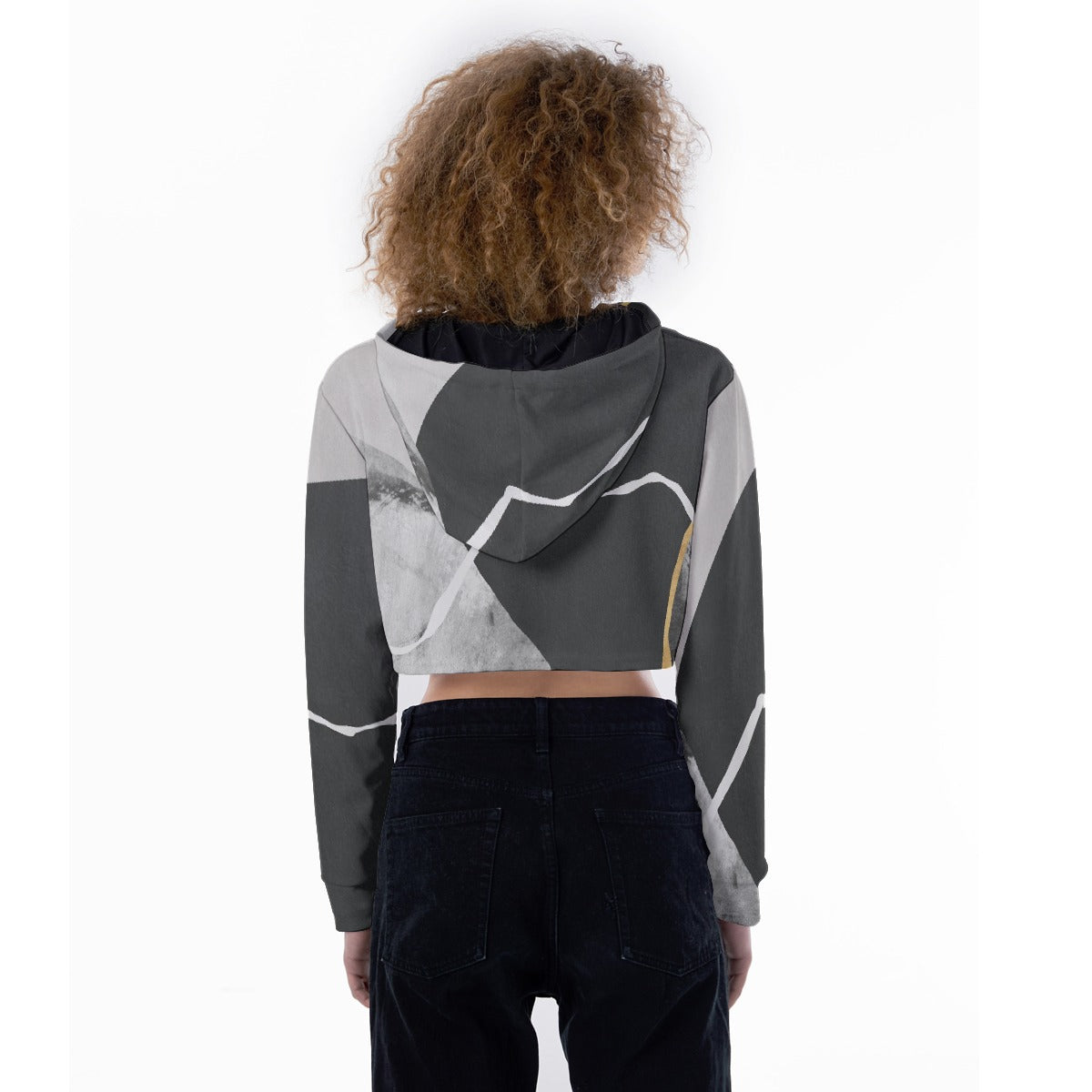 All-Over Print Women's Crop Top Hoodie