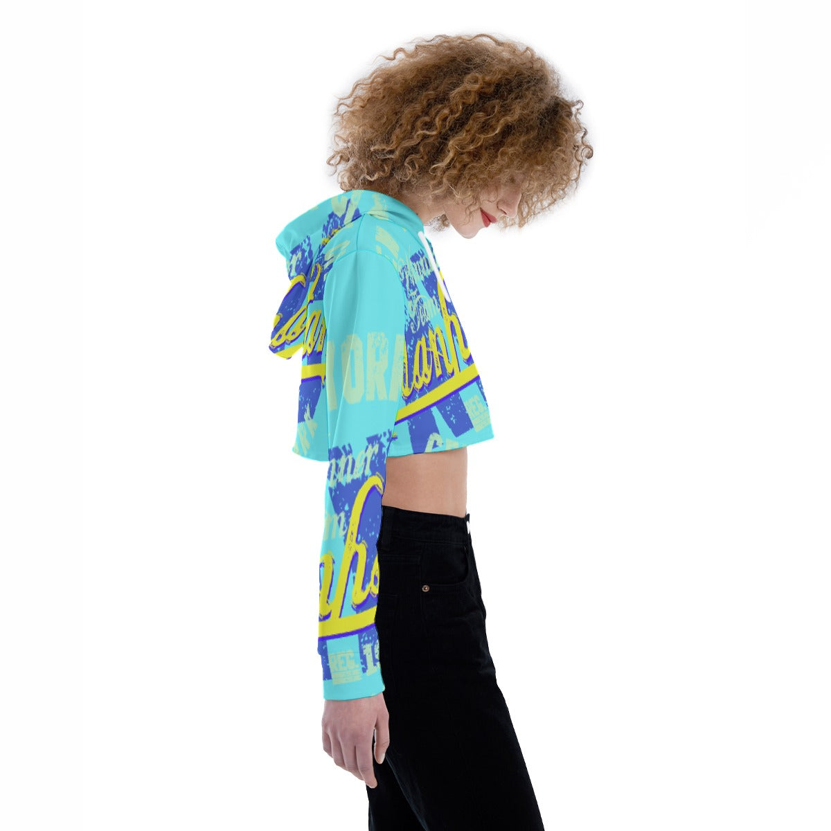 All-Over Print Women's Crop Top Hoodie