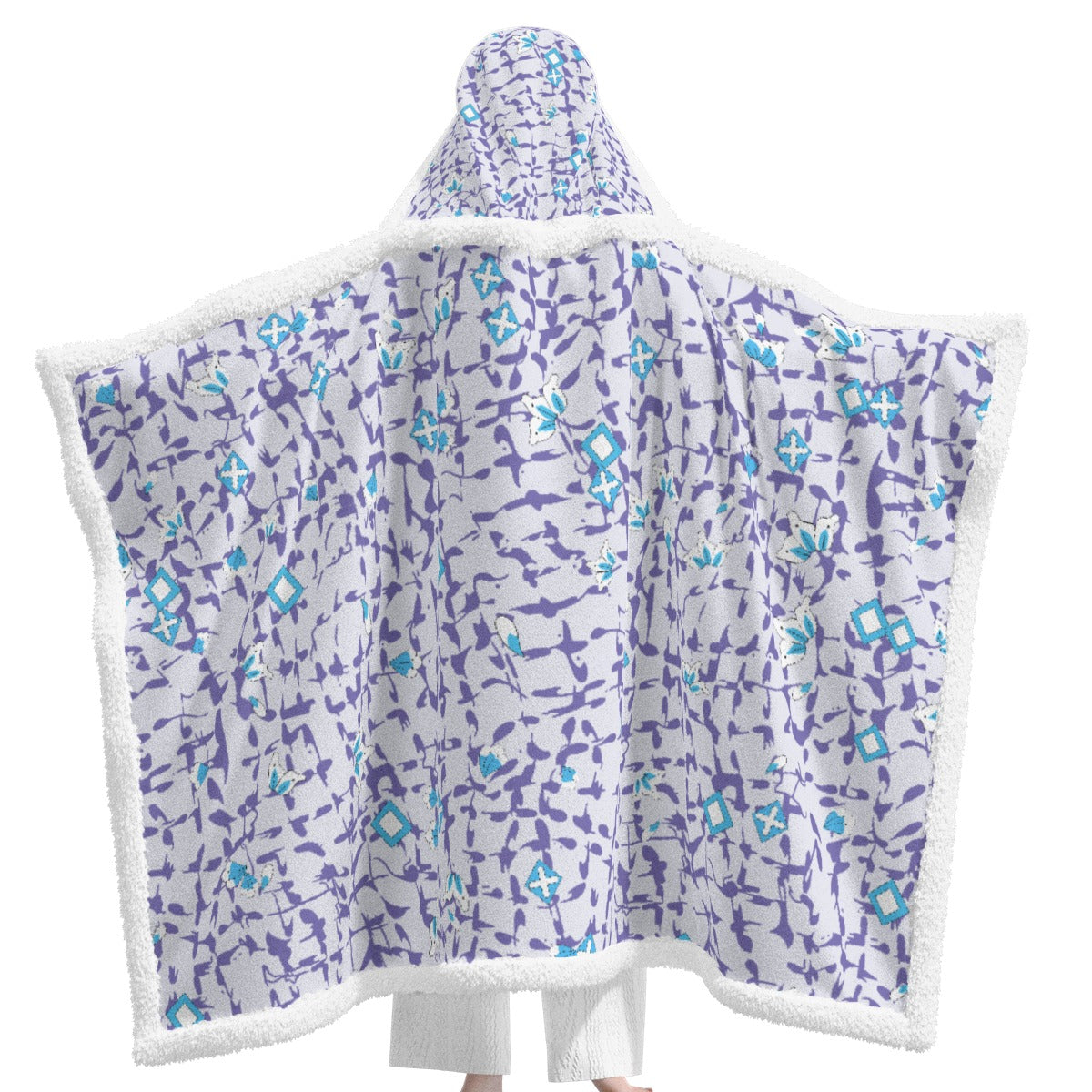 All-Over Print Unisex Wearable Hooded Blanket