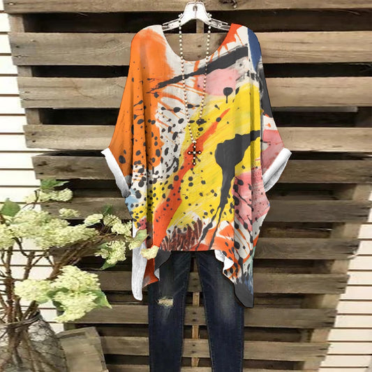 All-Over Print Women's Bat Sleeve Shirt