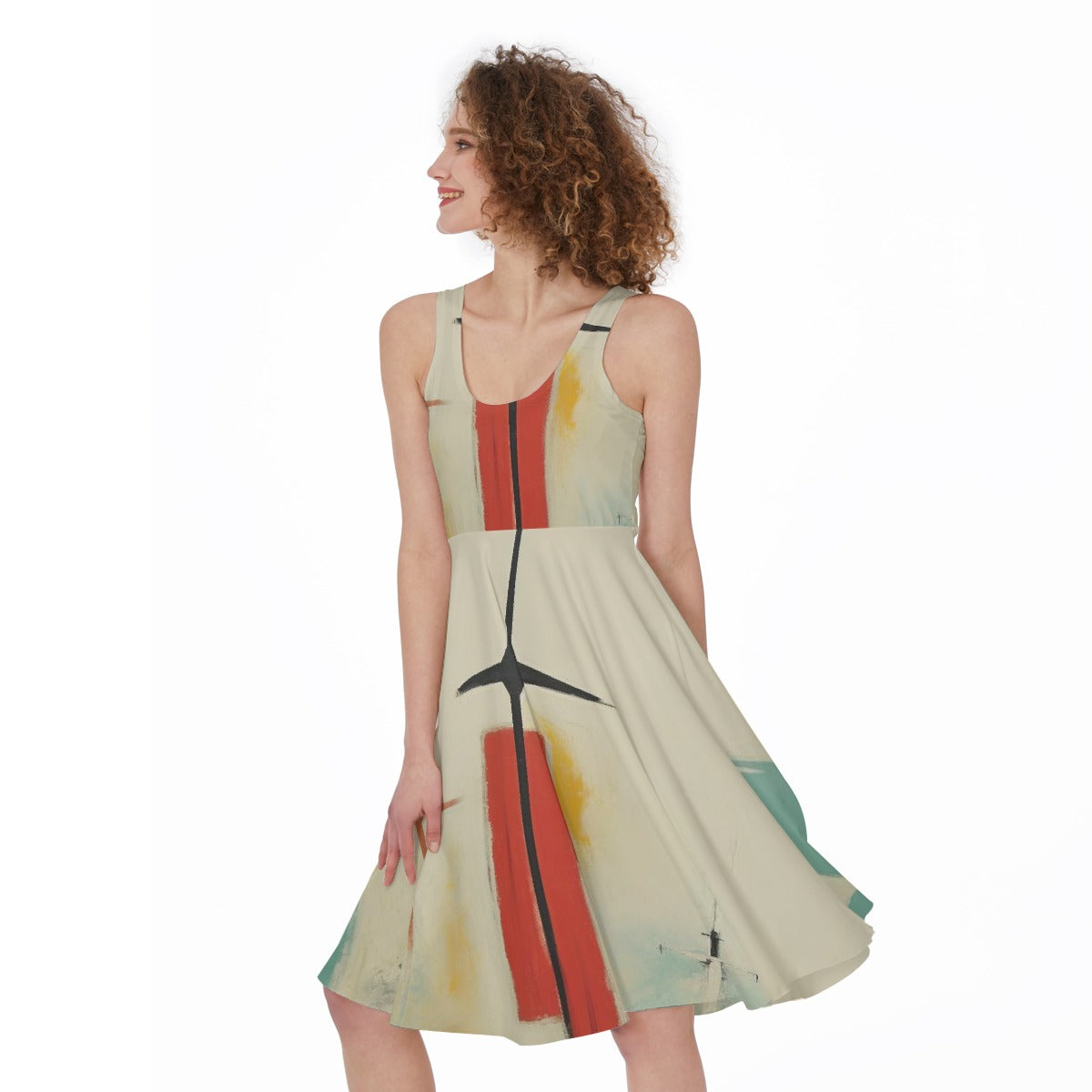All-Over Print Women's Sleeveless Dress