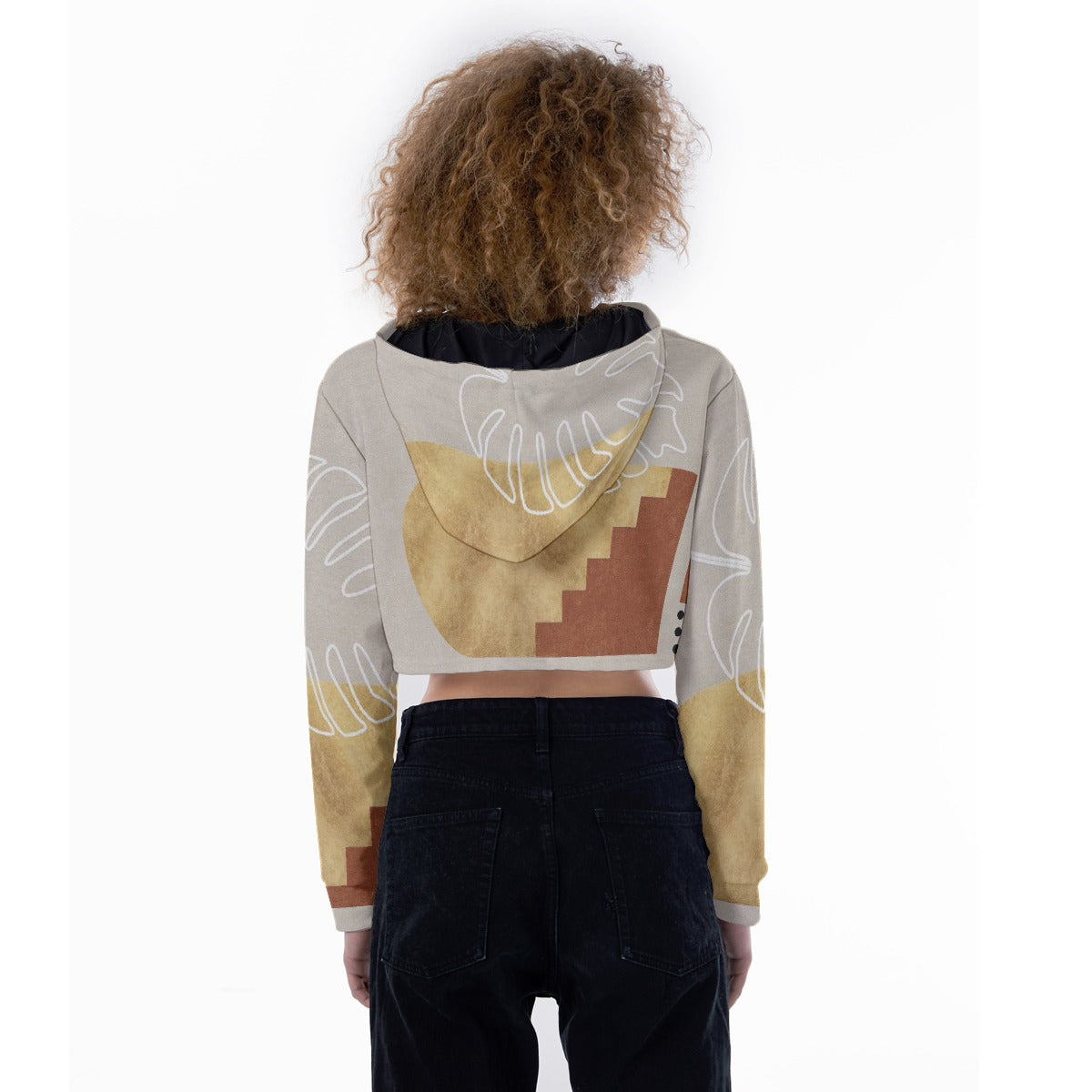All-Over Print Women's Crop Top Hoodie