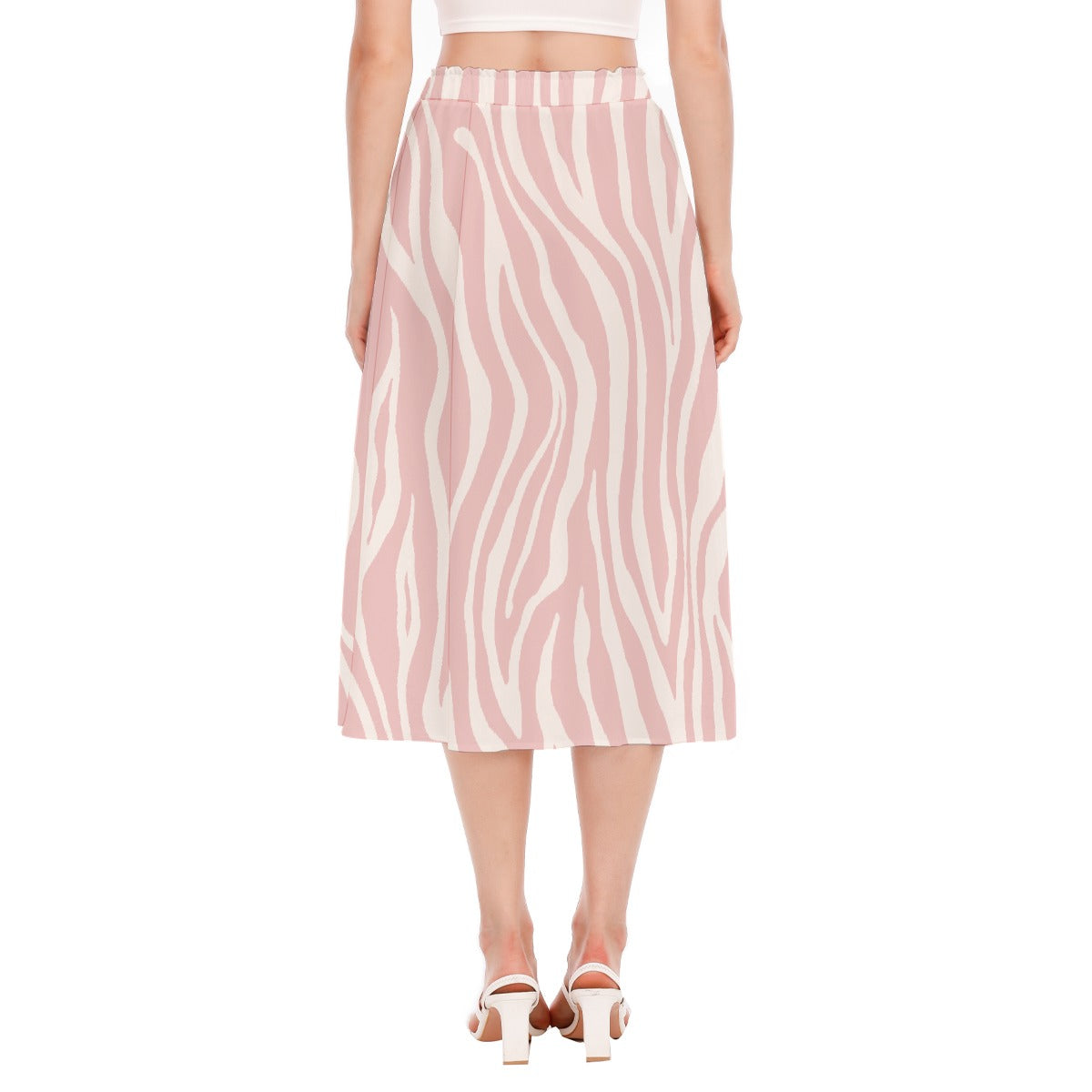 All-Over Print Women's Long Section Chiffon Skirt