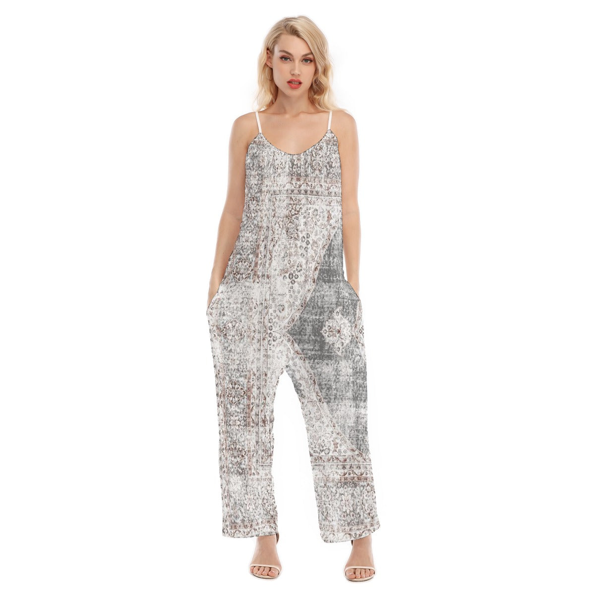 All-Over Print Women's Loose Cami Jumpsuit