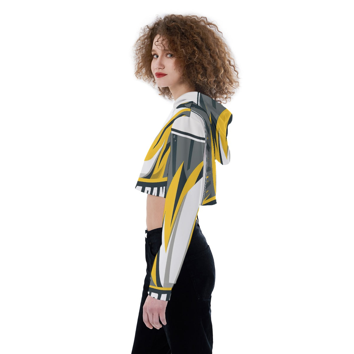 All-Over Print Women's Crop Top Hoodie