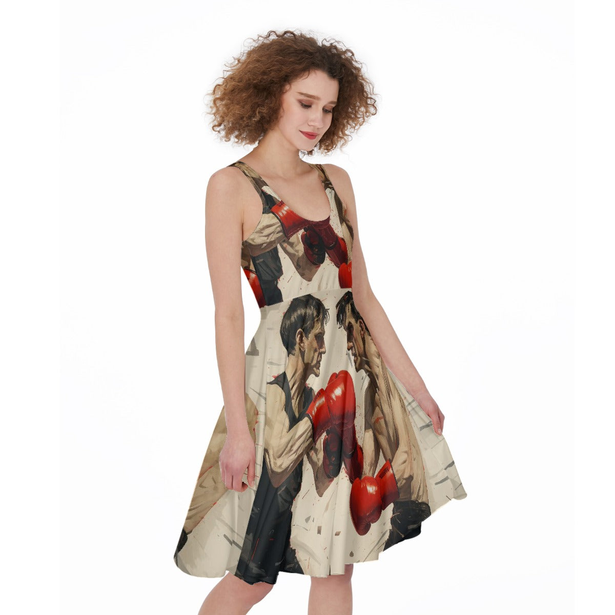 All-Over Print Women's Sleeveless Dress