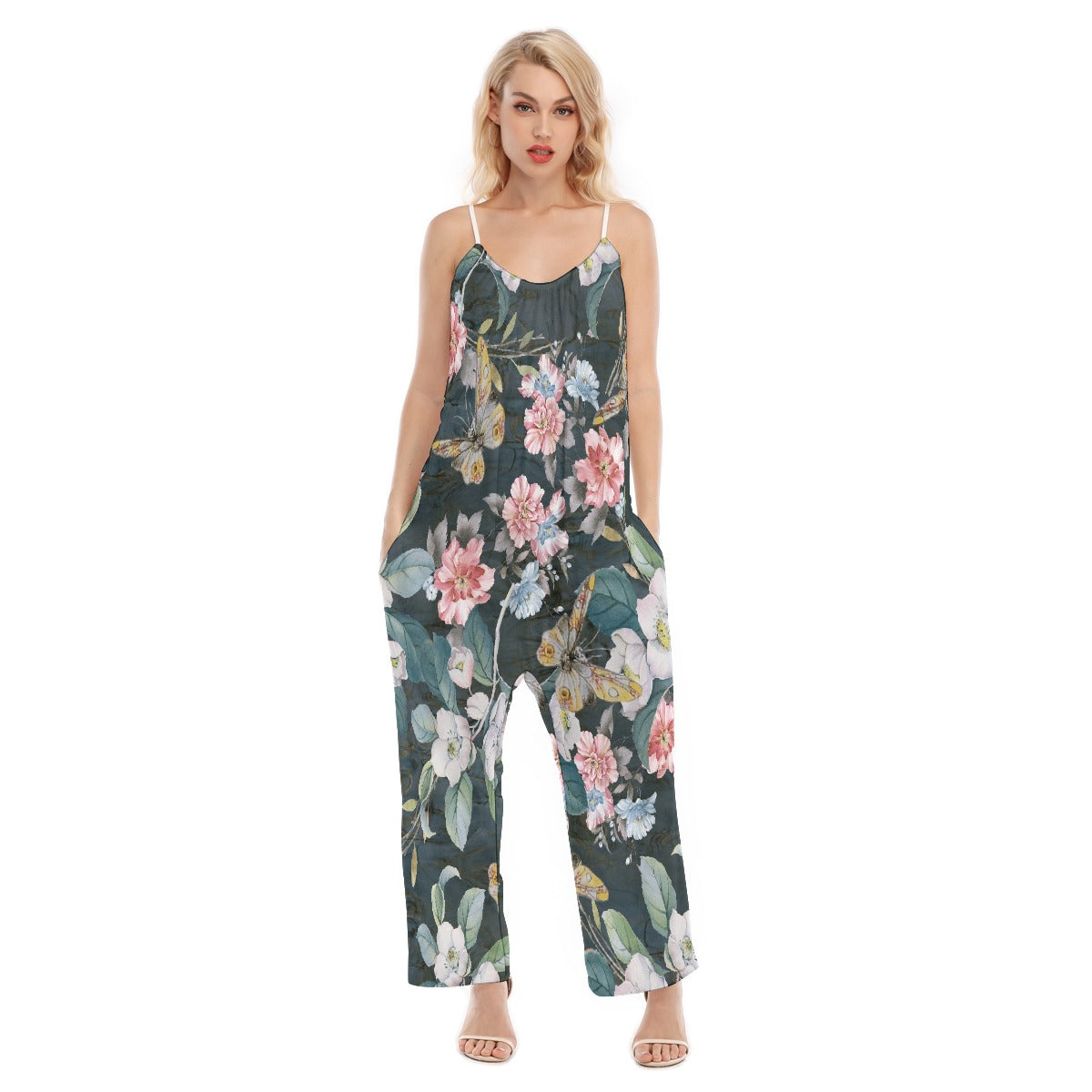 All-Over Print Women's Loose Cami Jumpsuit