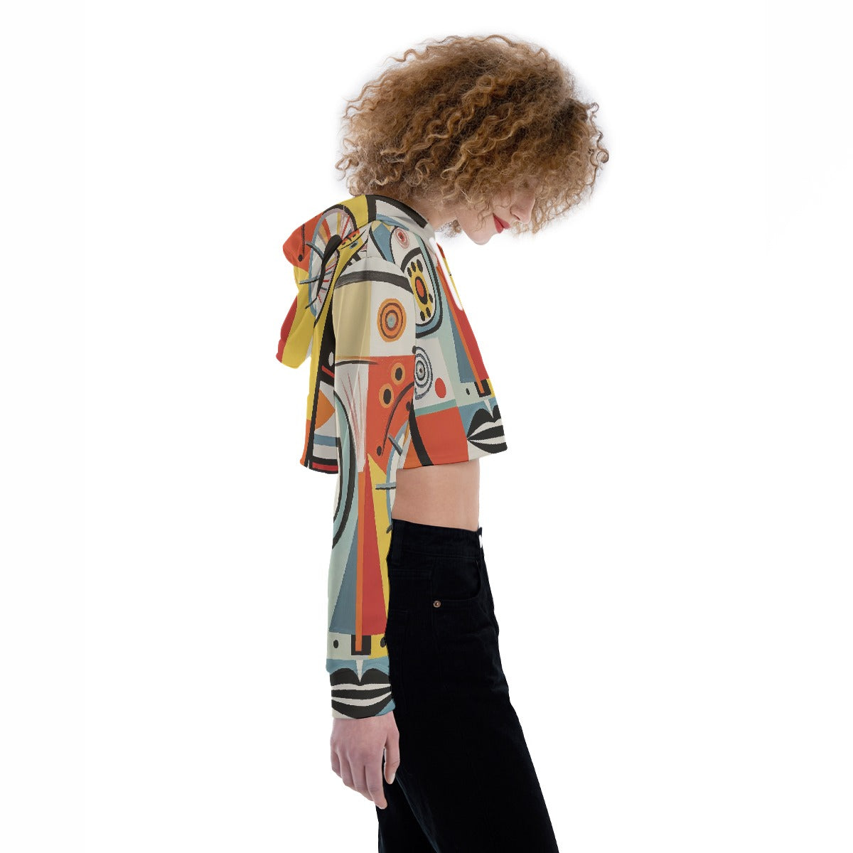 All-Over Print Women's Crop Top Hoodie