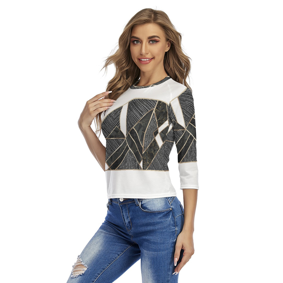 All-Over Print Women's Raglan Sleeves T-shirts