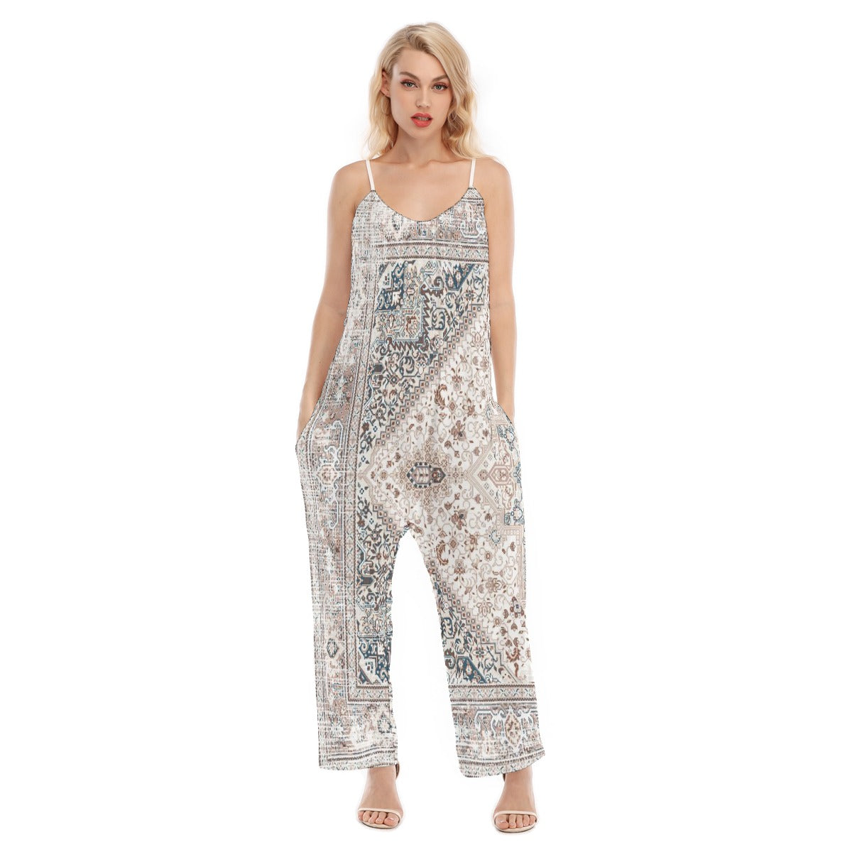 All-Over Print Women's Loose Cami Jumpsuit