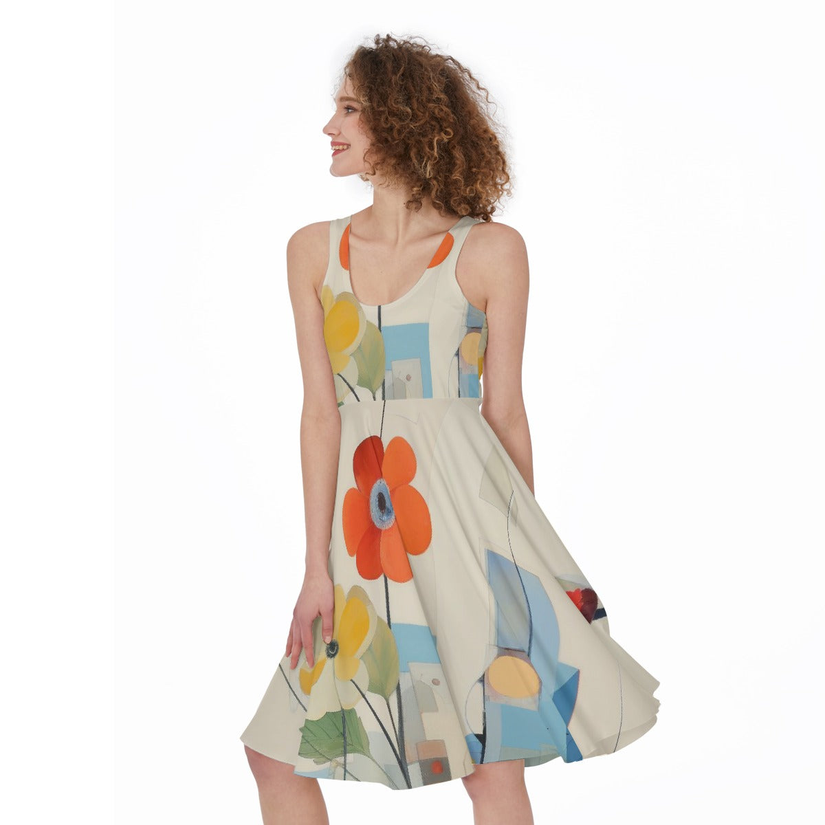 All-Over Print Women's Sleeveless Dress
