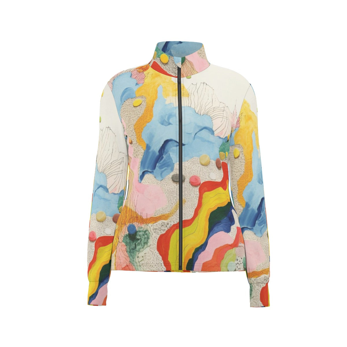 All-Over Print Women's Long Sleeve Thumbhole Jacket