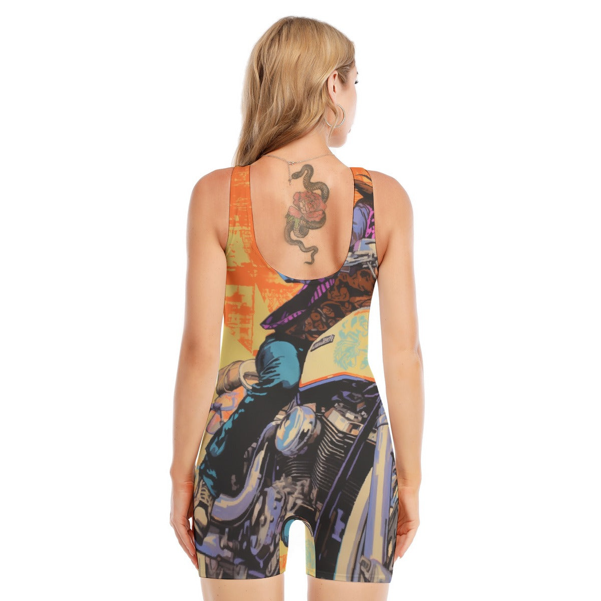 All-Over Print Women's Sleeveless One-piece Swimsuit