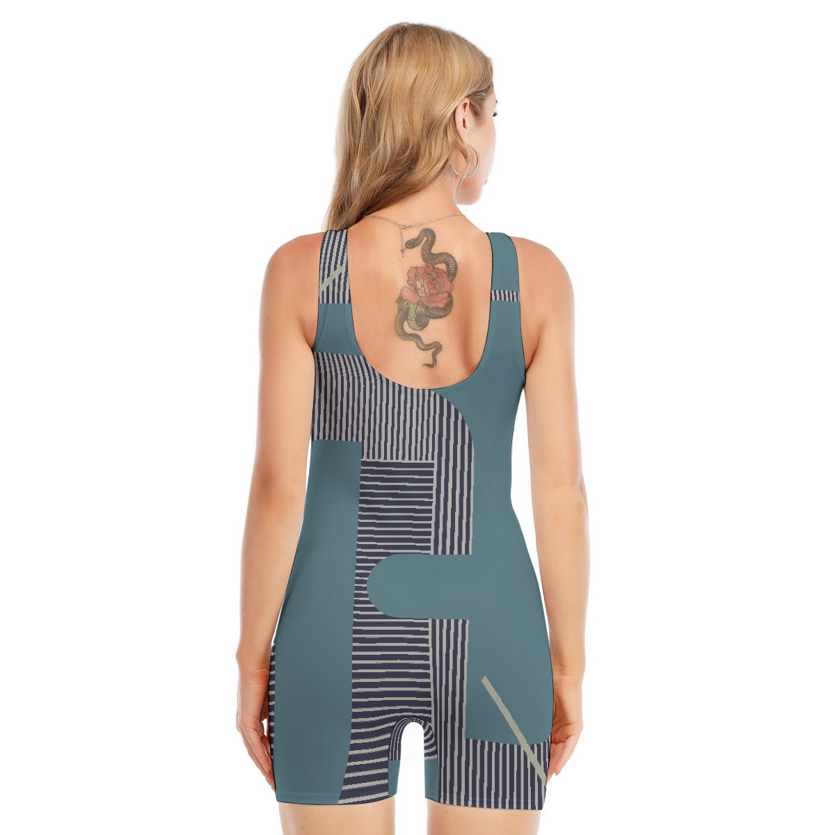 All-Over Print Women's Sleeveless One-piece Swimsuit
