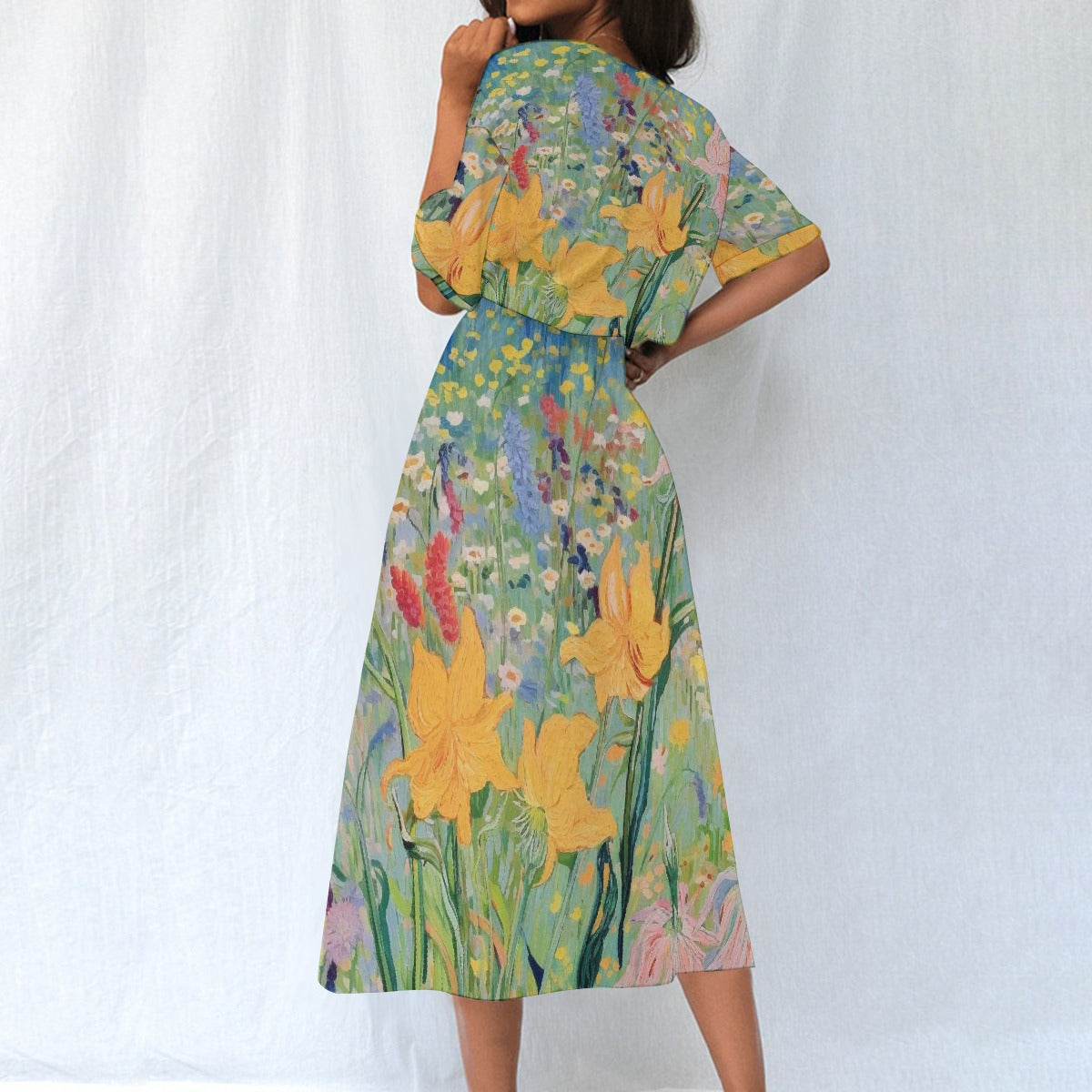 All-Over Print Women's Elastic Waist Dress