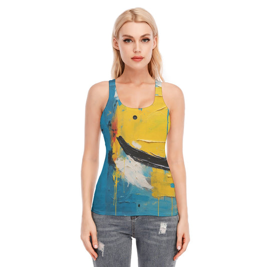 All-Over Print Women's Racer Vest | 190GSM Cotton