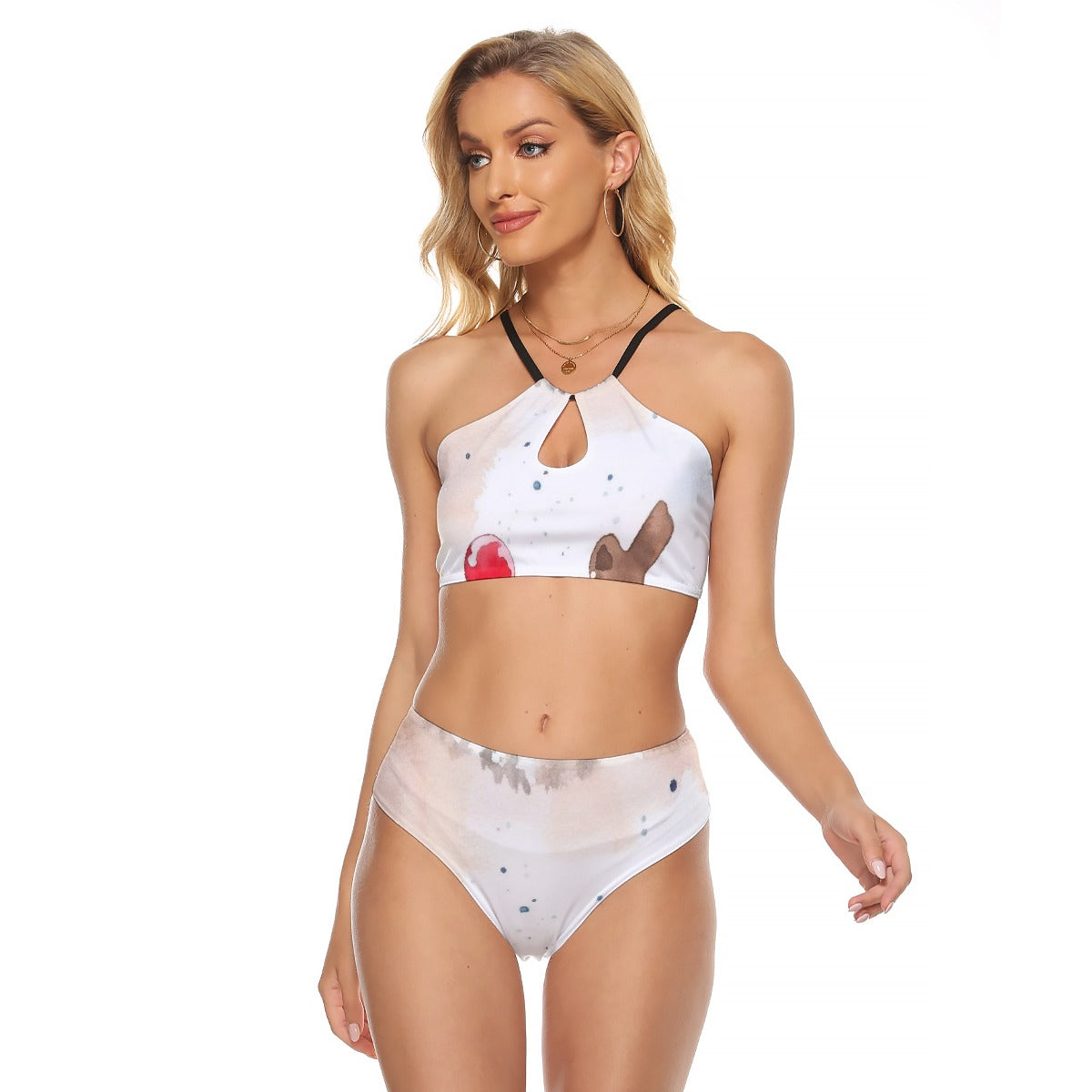 All-Over Print Women's Cami Keyhole One-piece Swimsuit