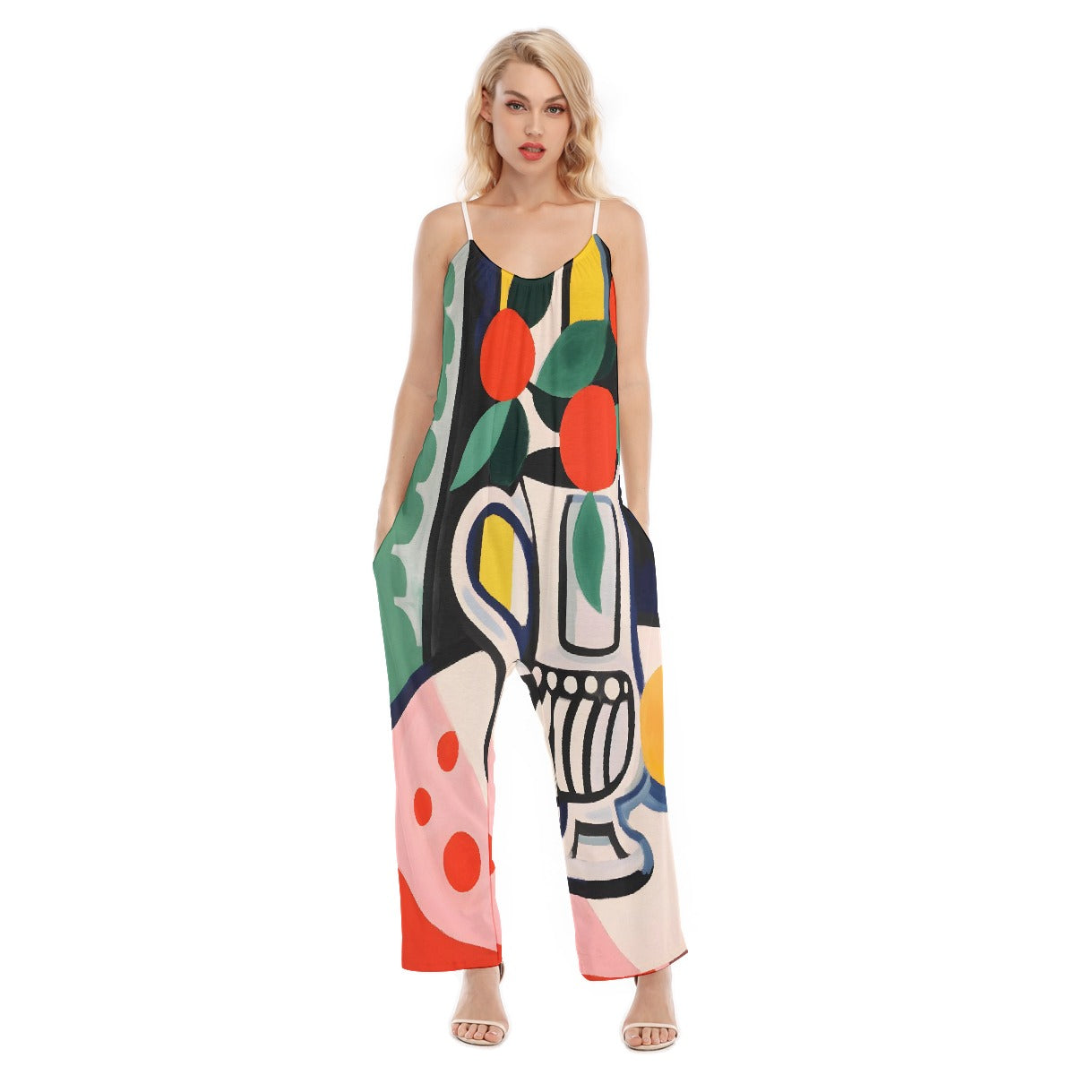 All-Over Print Women's Loose Cami Jumpsuit