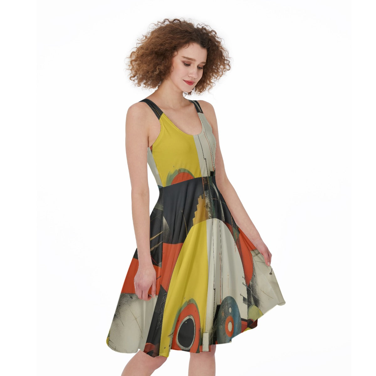 All-Over Print Women's Sleeveless Dress