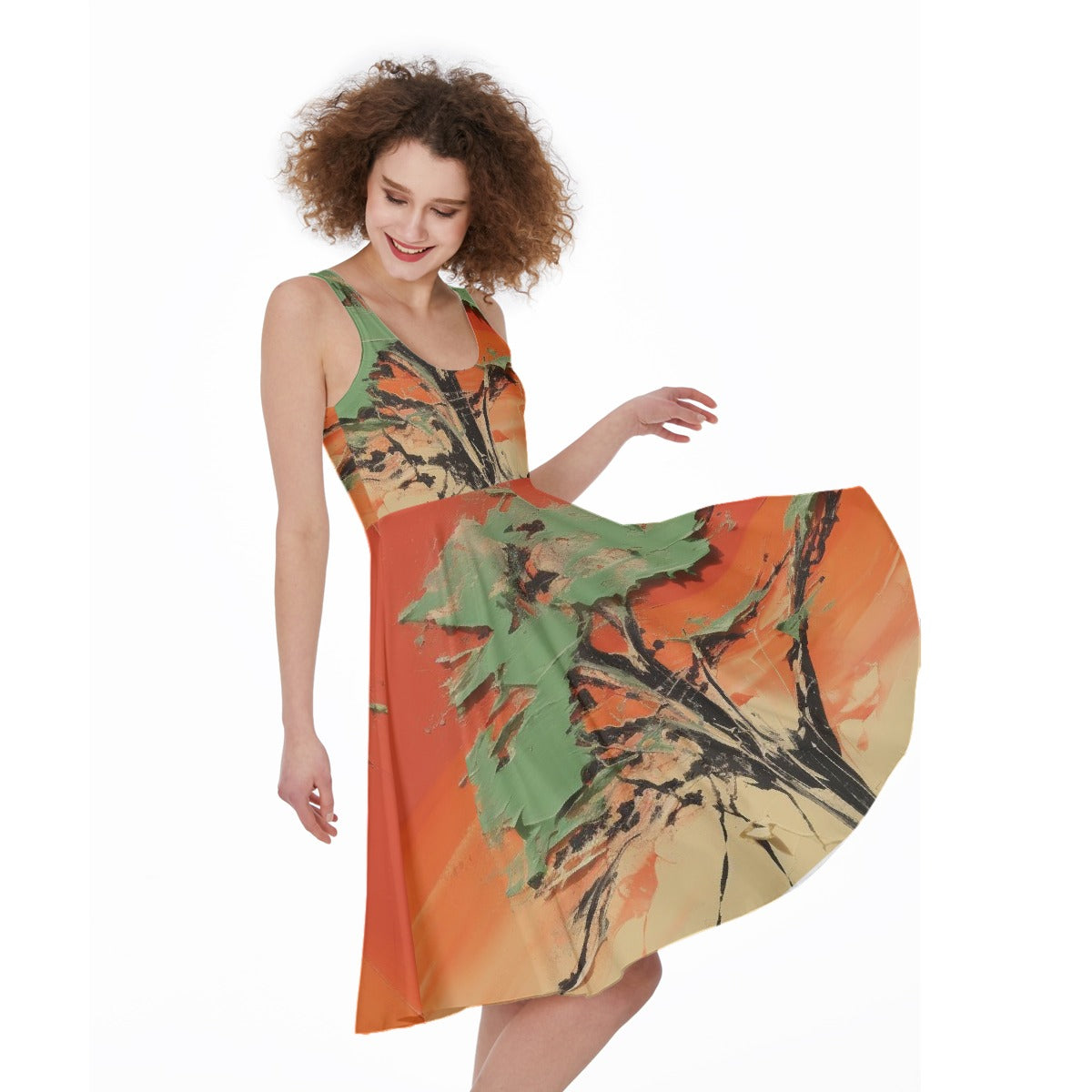 All-Over Print Women's Sleeveless Dress