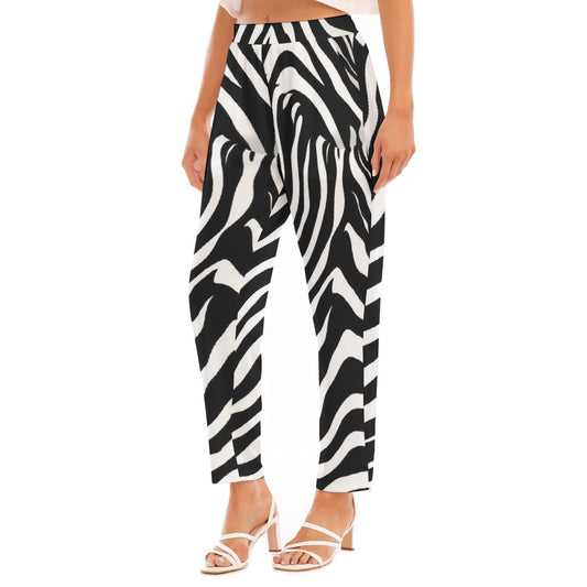All-Over Print Women's Loose Straight-leg Pants