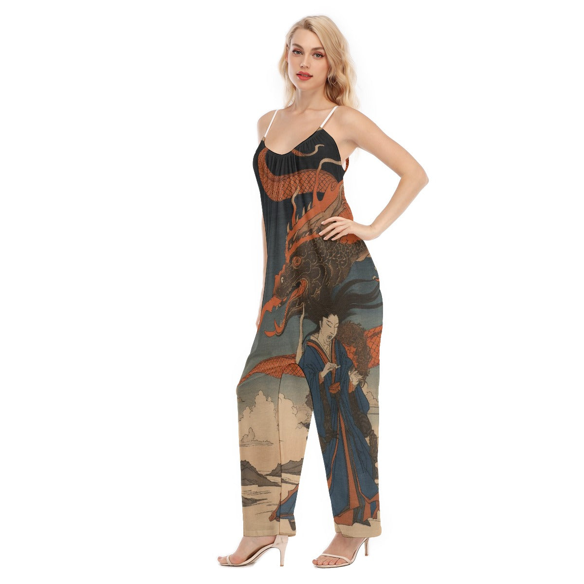 All-Over Print Women's Loose Cami Jumpsuit