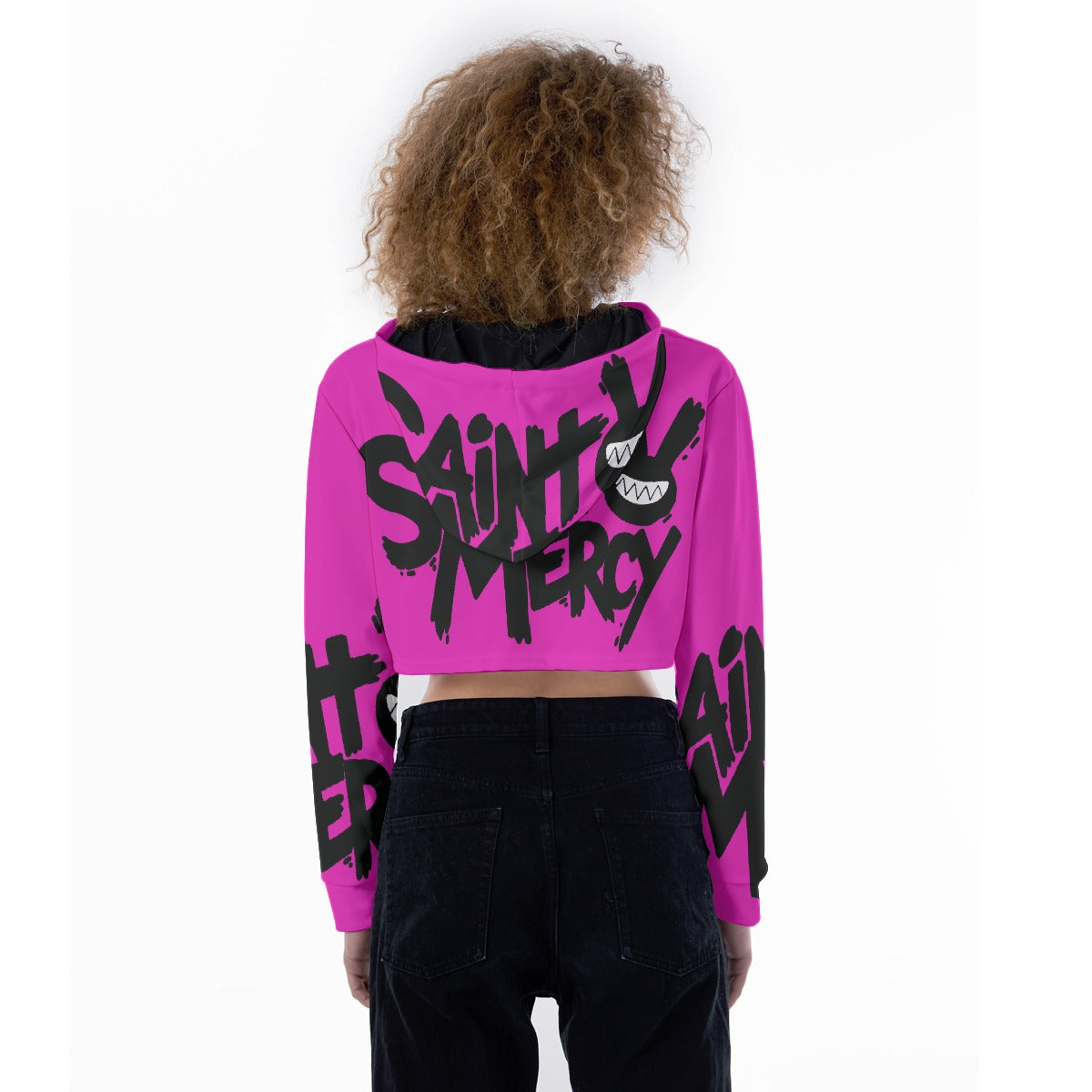 All-Over Print Women's Crop Top Hoodie