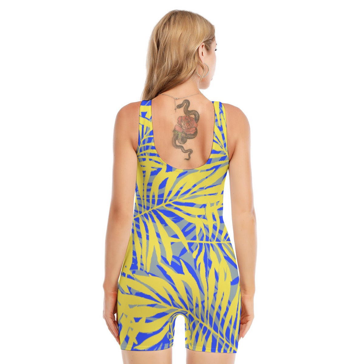 All-Over Print Women's Sleeveless One-piece Swimsuit