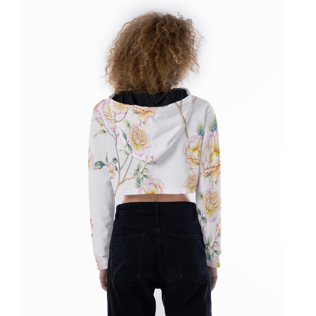All-Over Print Women's Crop Top Hoodie