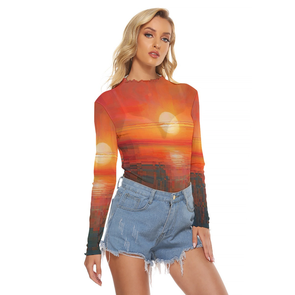 All-Over Print Women's Mesh T-shirt