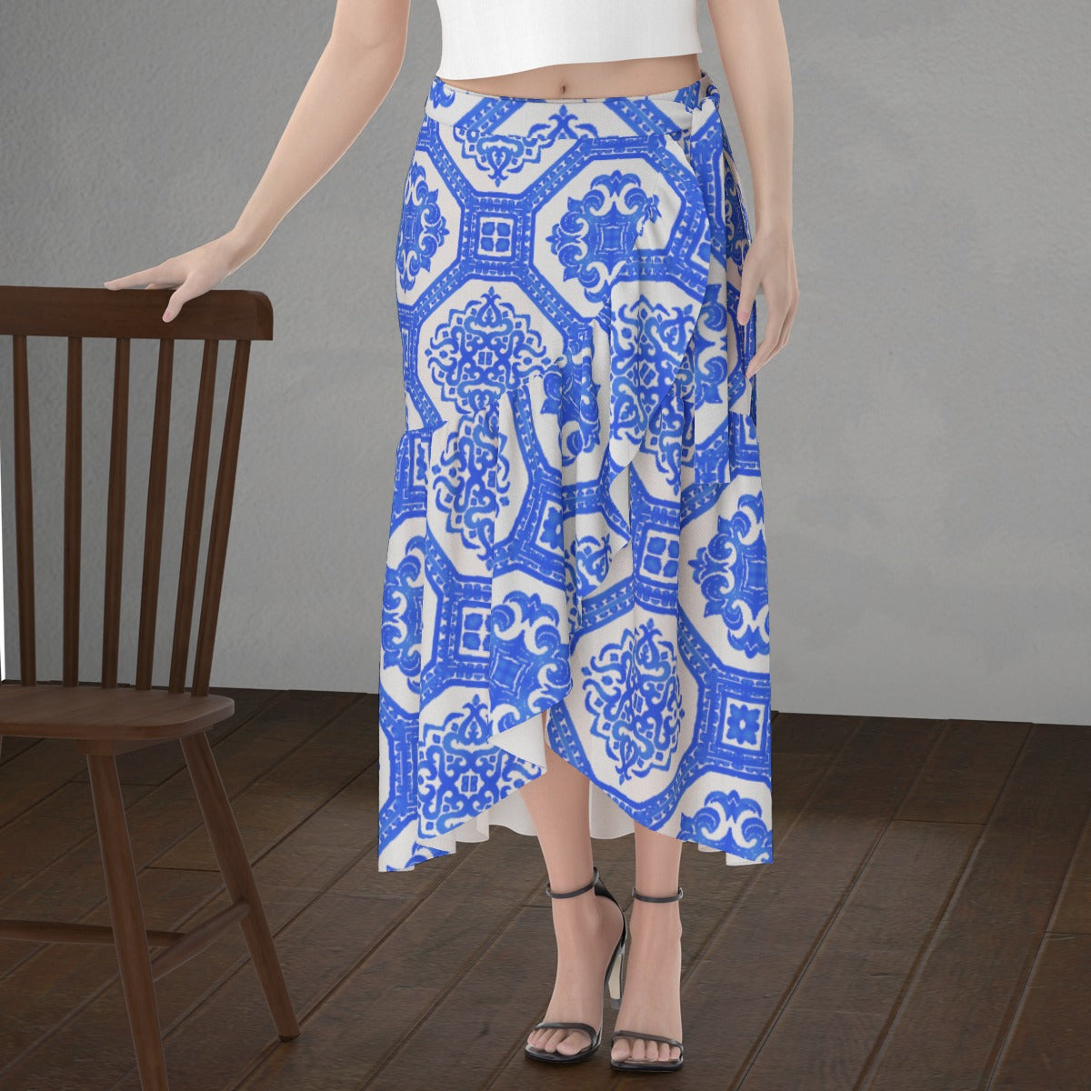 All-Over Print Women's Wrap Skirt