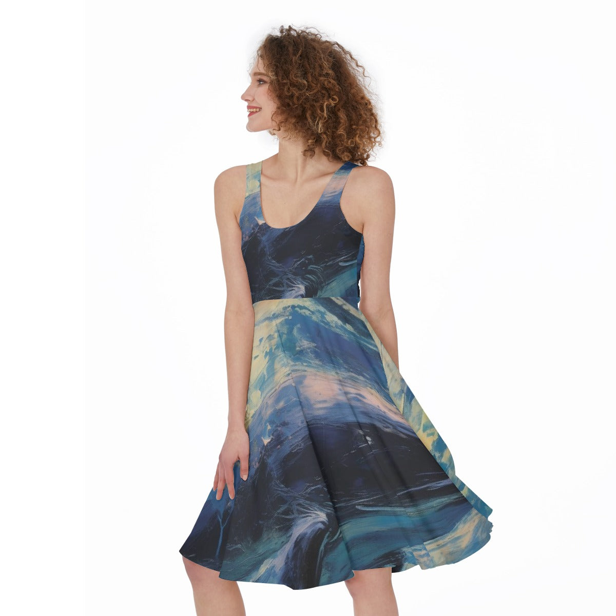 All-Over Print Women's Sleeveless Dress
